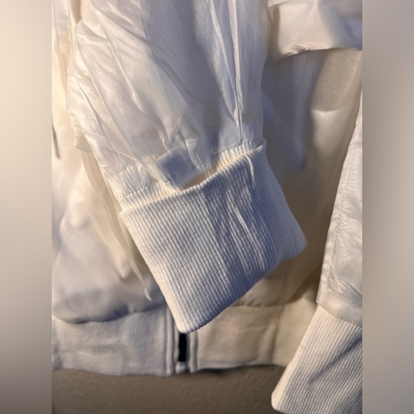 Dance & Marvel Sheer White Hooded Zip-Up Jacket - Size M - Picture 5 of 8